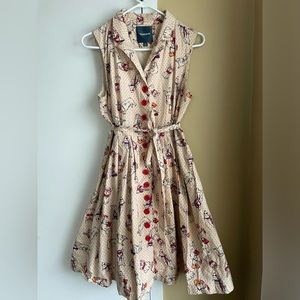 ModCloth Community Brunch Shirt Dress in Corgis